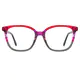 Square Red/Gray Eyeglasses