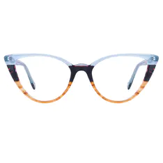 Cat-eye Tortoiseshell/Blue Eyeglasses