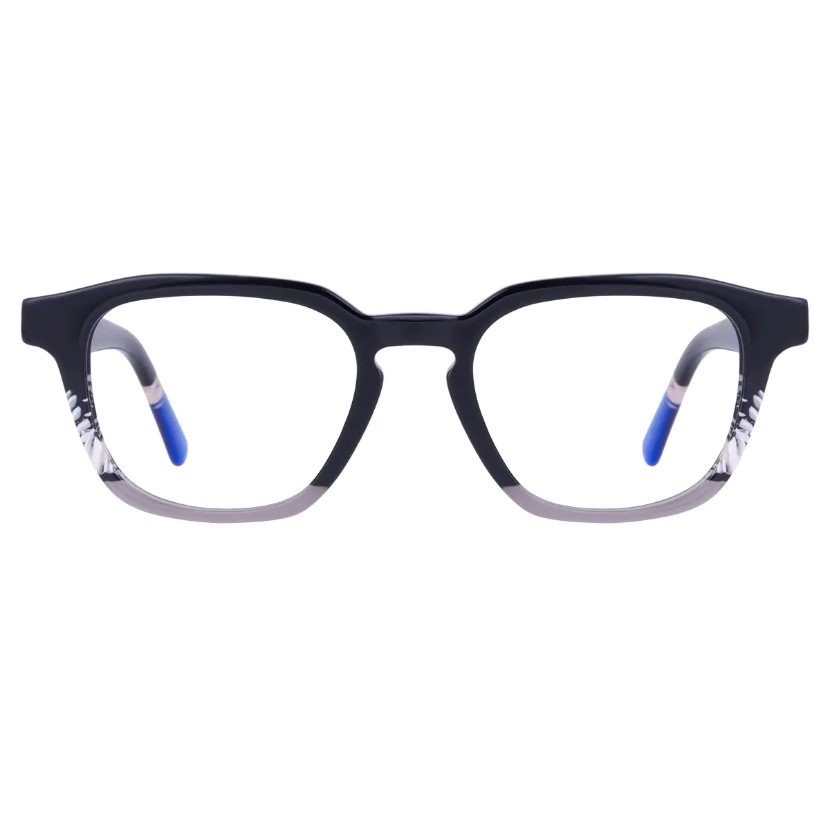 Rectangle Black/Silver Eyeglasses
