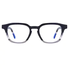 Rectangle Black/Silver Eyeglasses