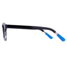 Rectangle Black/Silver Eyeglasses