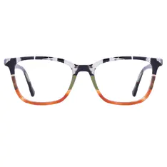 Rectangle Multicolor Eyeglasses