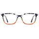 Rectangle Multicolor Eyeglasses