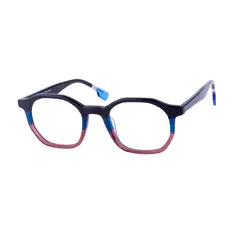 Square Black/Blue/Purple Eyeglasses