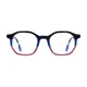 Square Black/Blue/Purple Eyeglasses