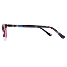 Rectangle Brown/Tortoiseshell/White Eyeglasses