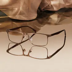 Browline Matte Brown Eyeglasses