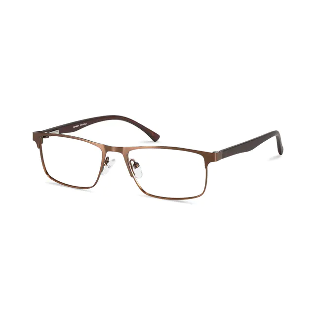Browline Matte Brown Eyeglasses