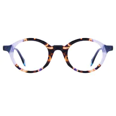 Round Clear/Tortoiseshell Eyeglasses