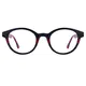 Oval Black/Red Eyeglasses