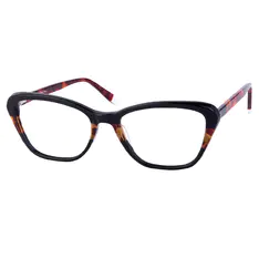 Rectangle Dark Tortoiseshell Eyeglasses