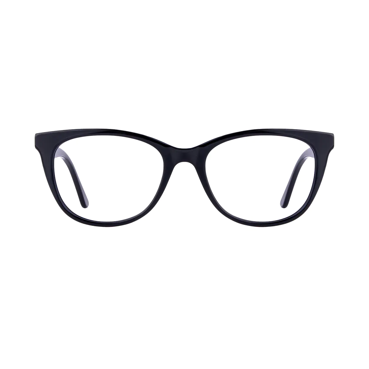 Oval Black Eyeglasses
