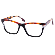Square Tortoiseshell/Black Eyeglasses