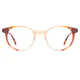 Oval Yellow/Tortoiseshell Eyeglasses