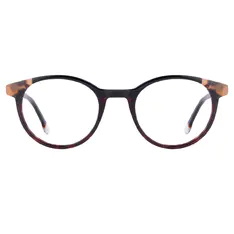 Round Black/Tortoiseshell Eyeglasses