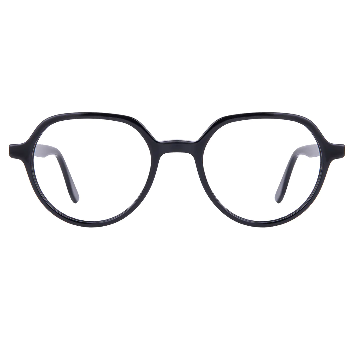 Round Black Eyeglasses