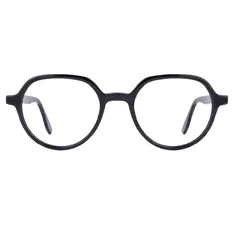 Round Black Eyeglasses