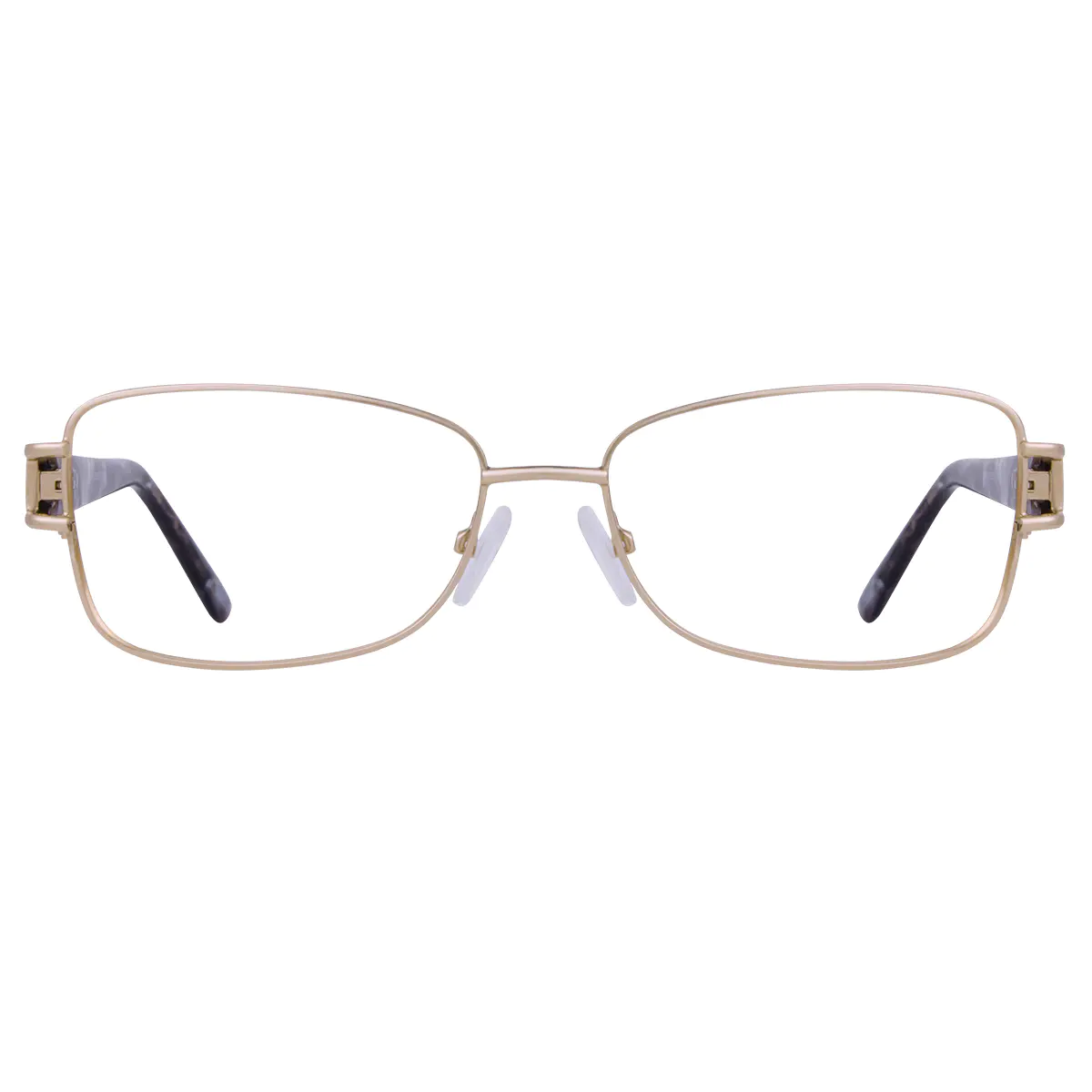 Rectangle Gold Eyeglasses