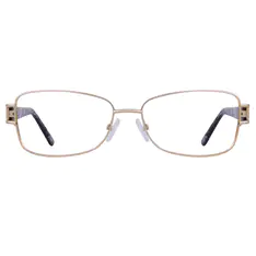 Rectangle Gold Eyeglasses