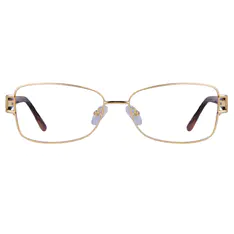 Rectangle Tortoiseshell/Gold Eyeglasses