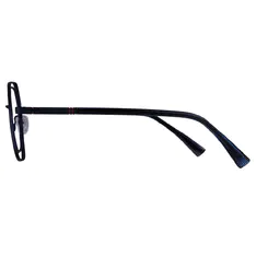 Geometric Blue Eyeglasses