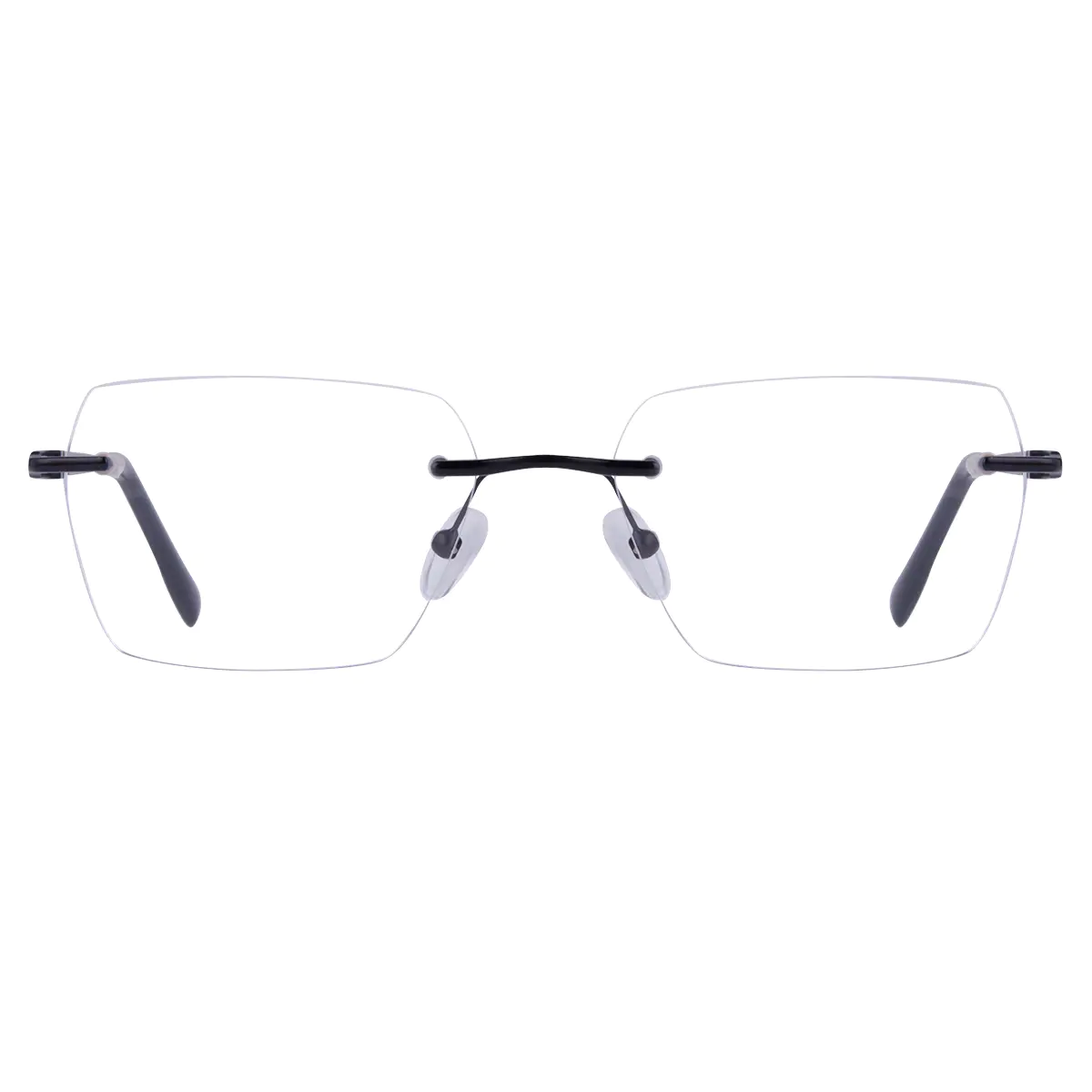 Square Black/Silver Eyeglasses