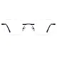 Square Black/Silver Eyeglasses