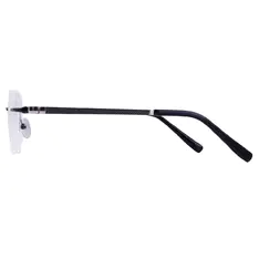 Square Black/Silver Eyeglasses