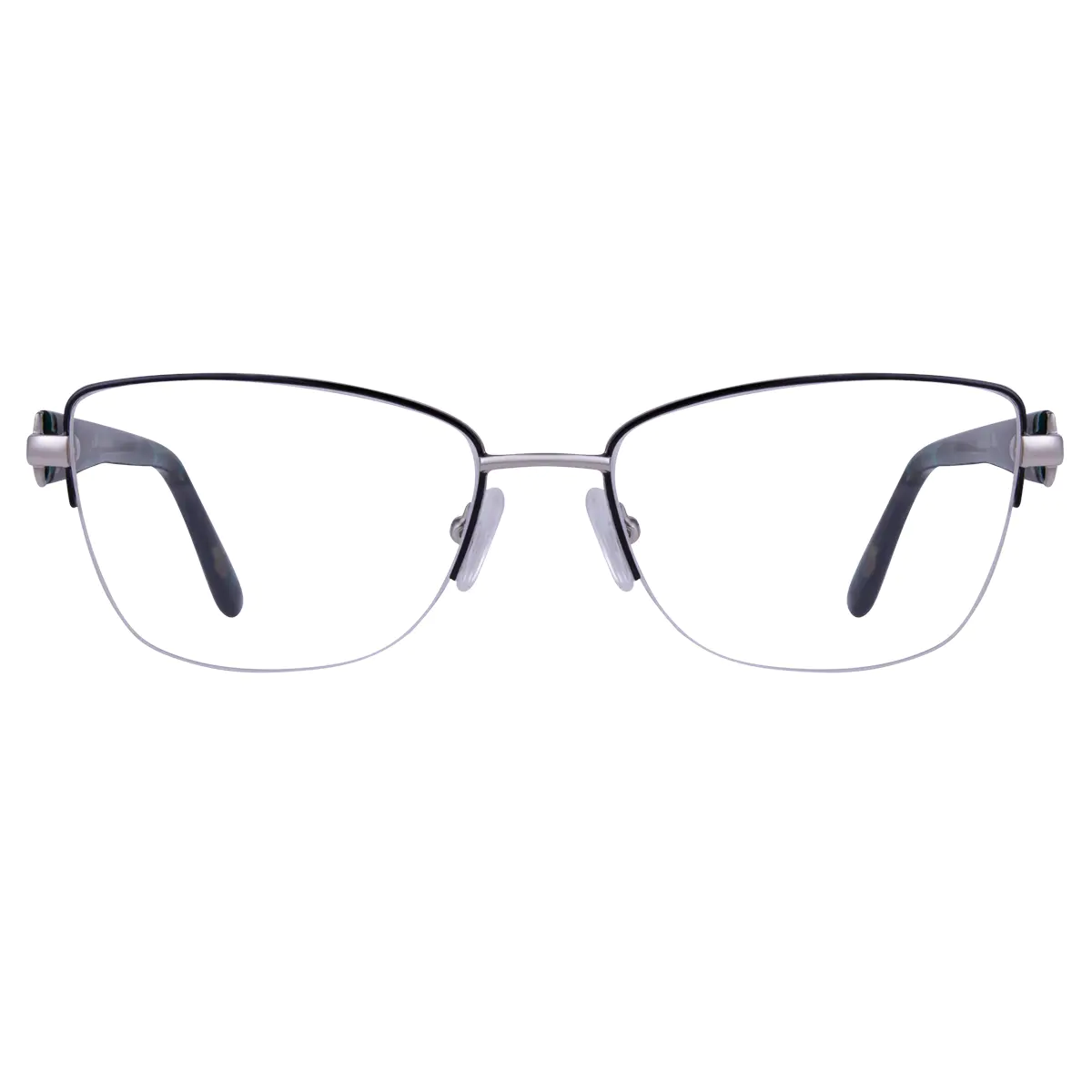 Square Silver Eyeglasses