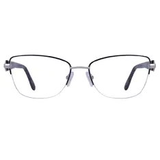 Square Silver Eyeglasses