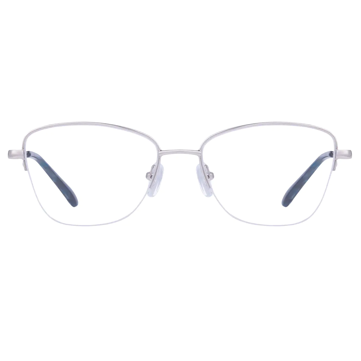 Square Silver Eyeglasses