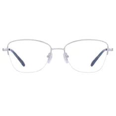 Square Silver Eyeglasses