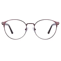 Round Brown Eyeglasses