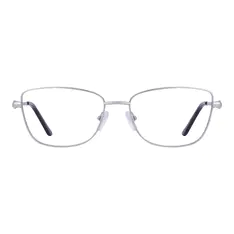Square Silver Eyeglasses