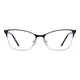 Browline Black/Silver Eyeglasses