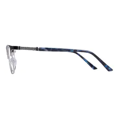Browline Black/Silver Eyeglasses