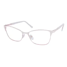 Browline Gold/White Eyeglasses