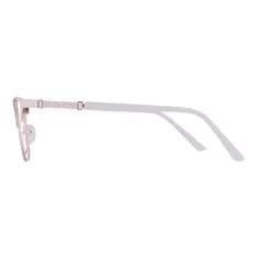 Browline Gold/White Eyeglasses