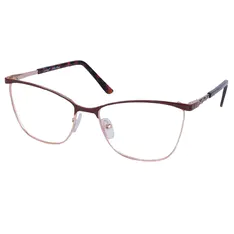 Square Brown/Gold Eyeglasses