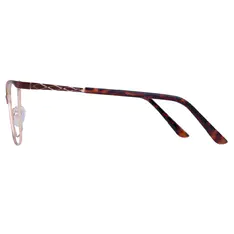 Square Brown/Gold Eyeglasses