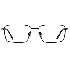 Rectangle Brown Eyeglasses