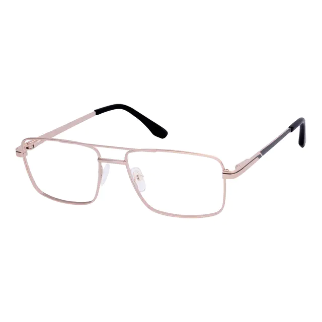Rectangle Rose Gold Eyeglasses