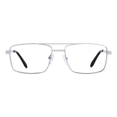 Rectangle Silver Eyeglasses