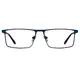 Rectangle Blue Eyeglasses