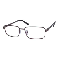 Rectangle Brown Eyeglasses