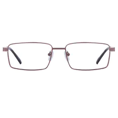 Rectangle Brown Eyeglasses