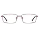 Rectangle Brown Eyeglasses