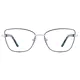 Square Black/Silver Eyeglasses