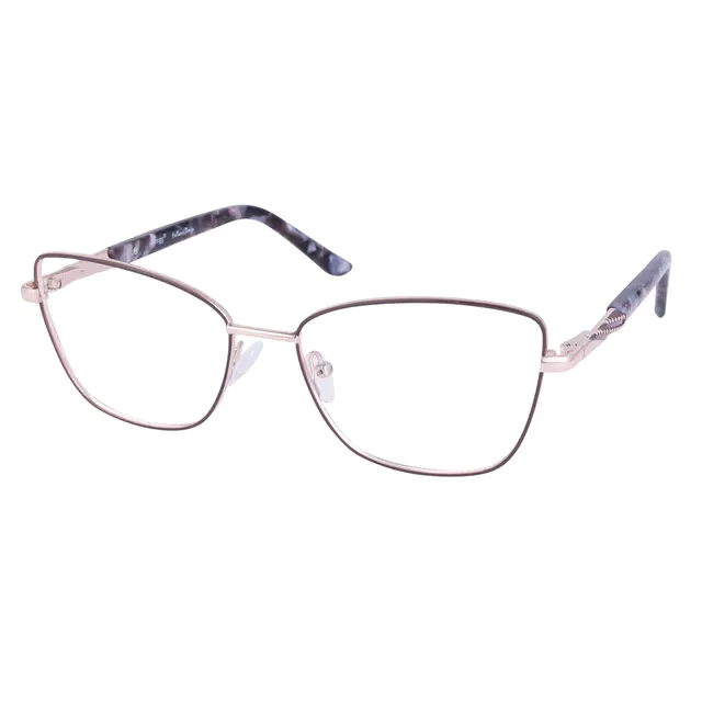 Square Gold Eyeglasses
