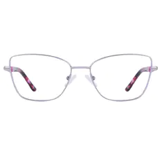 Square Silver Eyeglasses